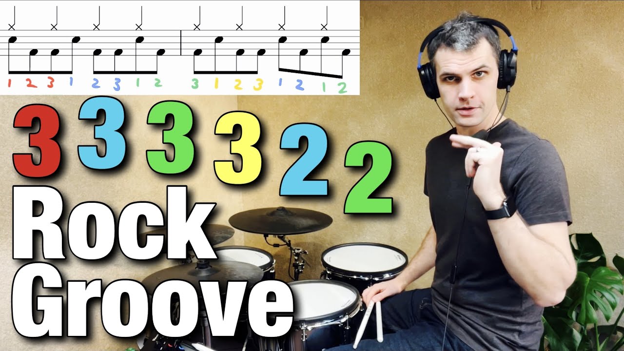 333322 Rock Groove | Dex Star Drum Lesson