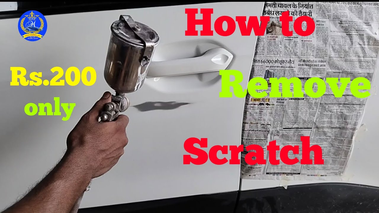 How To Remove Scratch Permanently. Scratch remover.Car Scratch Repair & painting process.