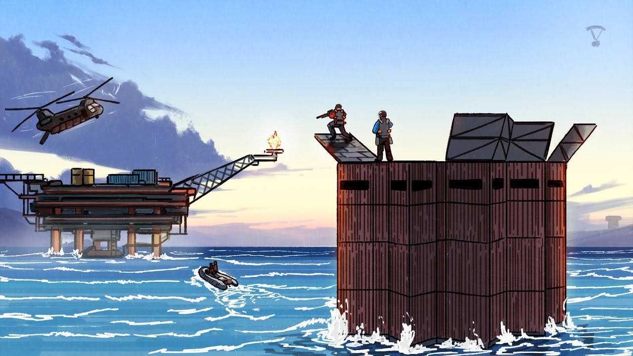 LIVING IN THE OCEAN NEXT TO OIL RIG FOR AN ENTIRE WIPE IN RUST