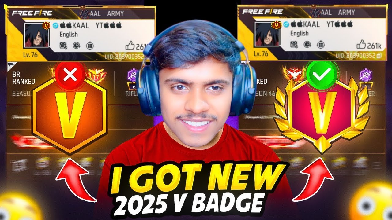 FINALLY I GOT V BADGE 🤩🤩 ON MY NEW ID 😁😁 || CS RANKED 1 VS 4 👿 GARENA FREE FIRE