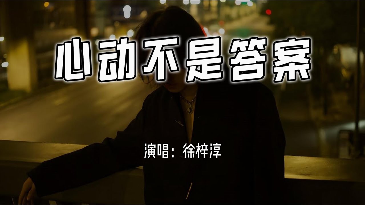 徐梓淳 - 心动不是答案『心动不代表答案，心定才看清浪漫。』【4k无损|动态歌词 Lyrics】