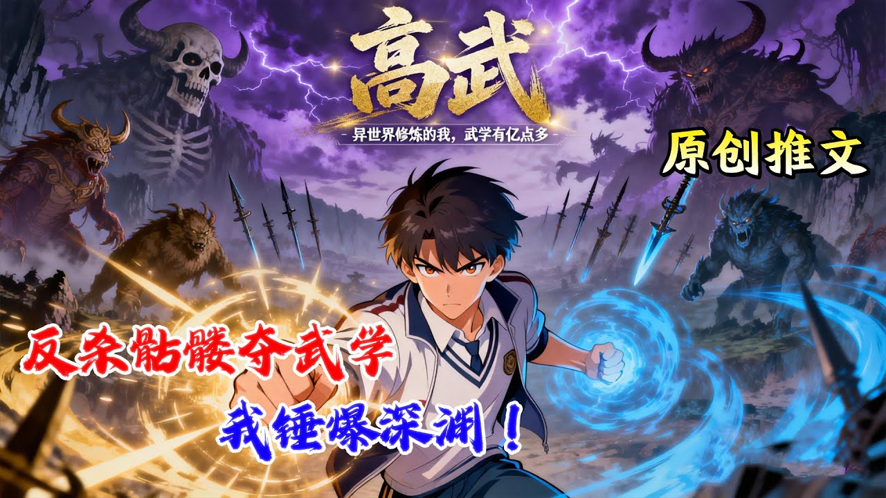 🔥【都市高武】《高武：异世界修炼的我，武学有亿点多》天才变废柴遭群嘲？斩杀梦骷髅夺武学，一拳干翻全年级！#小说推文#网文风向标#爽文 #逆袭#男频小说#书荒推荐