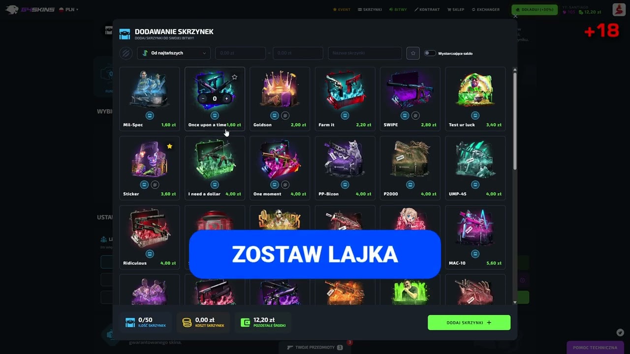bitwy za 10zł na g4skins 🫨💸