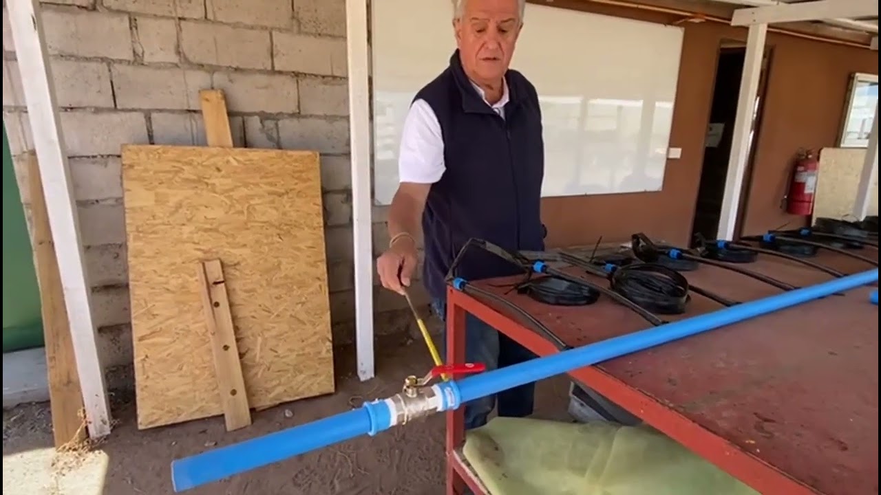 Armado de un sistema simple de riego por cinta