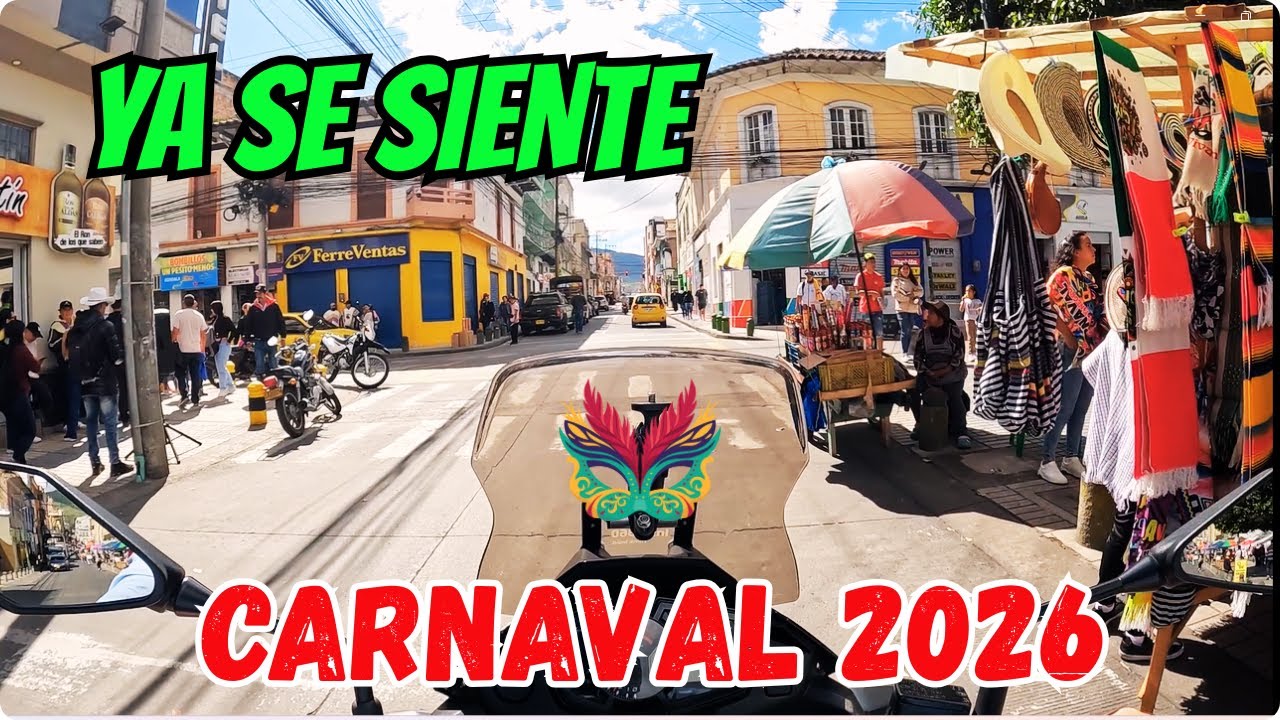 Pasto ya huele a CARNAVAL 🎭 | Calles cerradas y color rumbo al 2026
