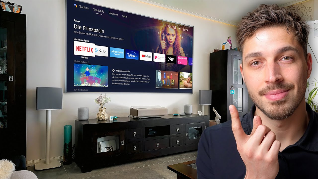 Kurze Tour durch ein 100 Zoll Kino im Wohnzimmer (aufgebaut in unter 2 Stunden)