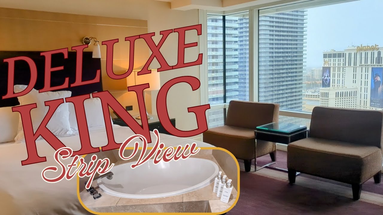 Aria Deluxe King Strip View Room Tour