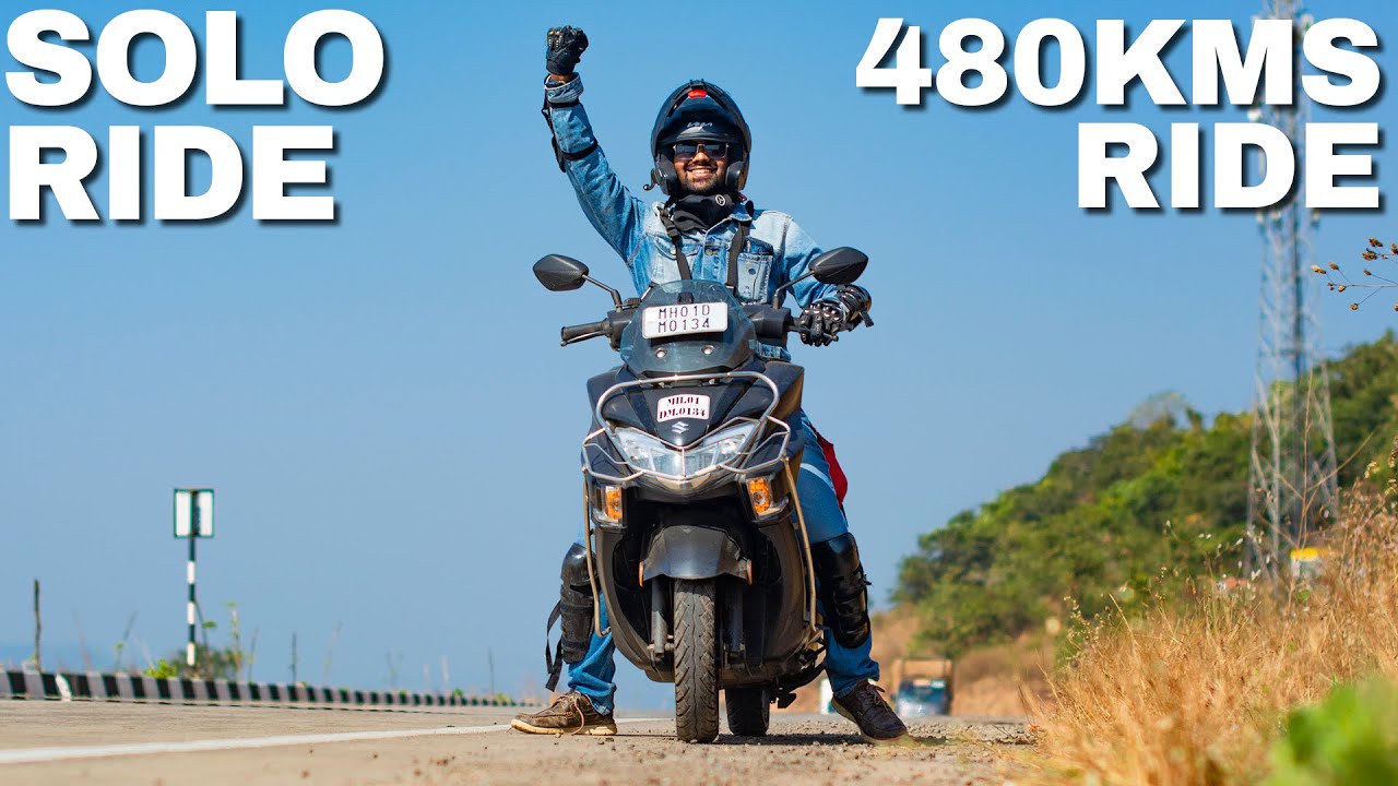 MUMBAI TO MALVAN ON SUZUKI BURGMAN STREET 125CC SOLO RIDE ( 480KMS ) Malvan Trip #1