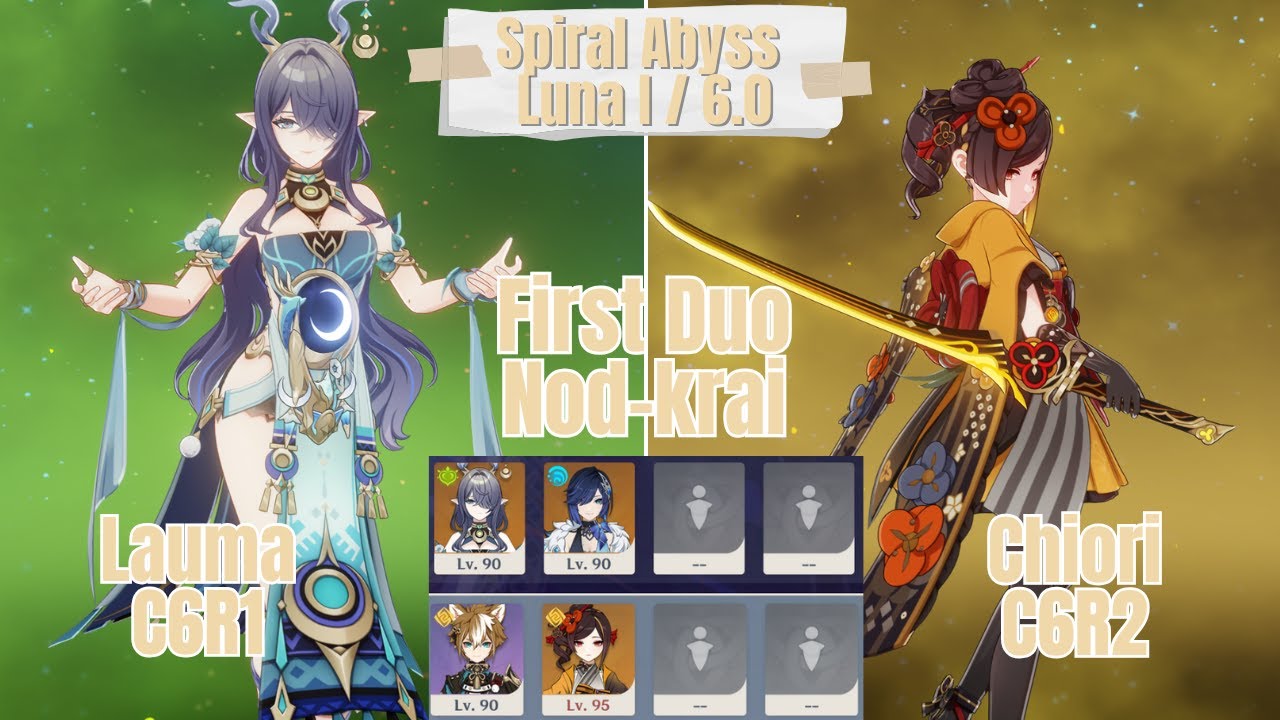 C6 Lauma & C6 Chiori Duo Spiral Abyss Luna I / 6.0