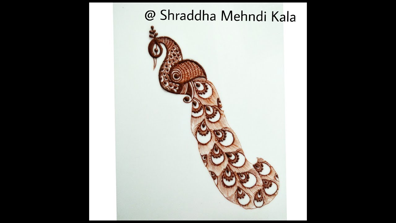 PEACOCK Mehndi Designs in Bridal Mehndi Shape By Henna Artist Shraddha