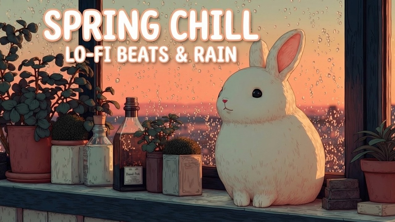 Весенний чилл лоу-фай ~ Мягкие ритмы для концентрации 🌸 | Rabbit Lofi Society