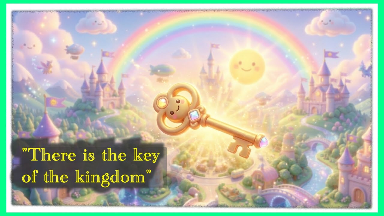 there is the Key Of The Kingdom#cartoon #poem #education #forkidsandchildren #