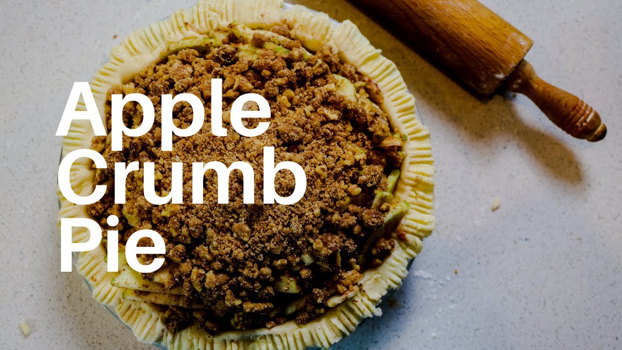 Apple Crumble Pie - Apple Pie w Cinnamon Walnut Crumb Topping