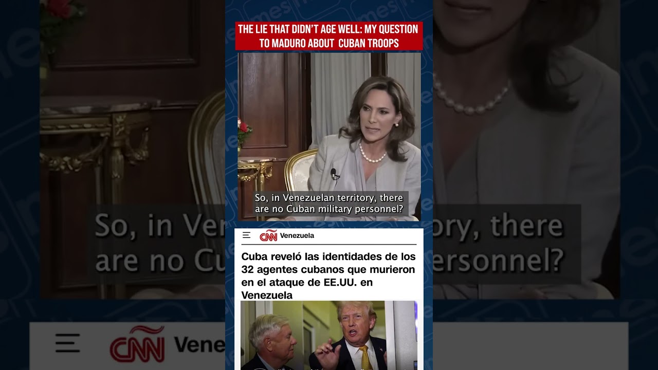 The Lie That Didn’t Age Well: My Question to Maduro About Cuban Troops