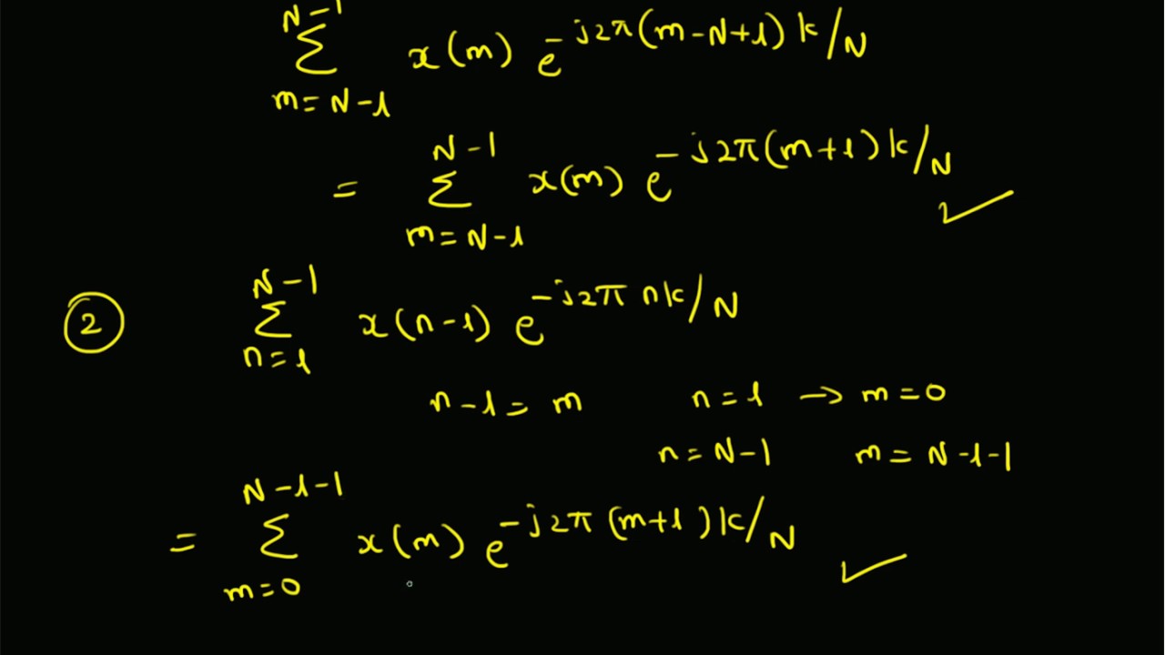 Circular shift property of DFT