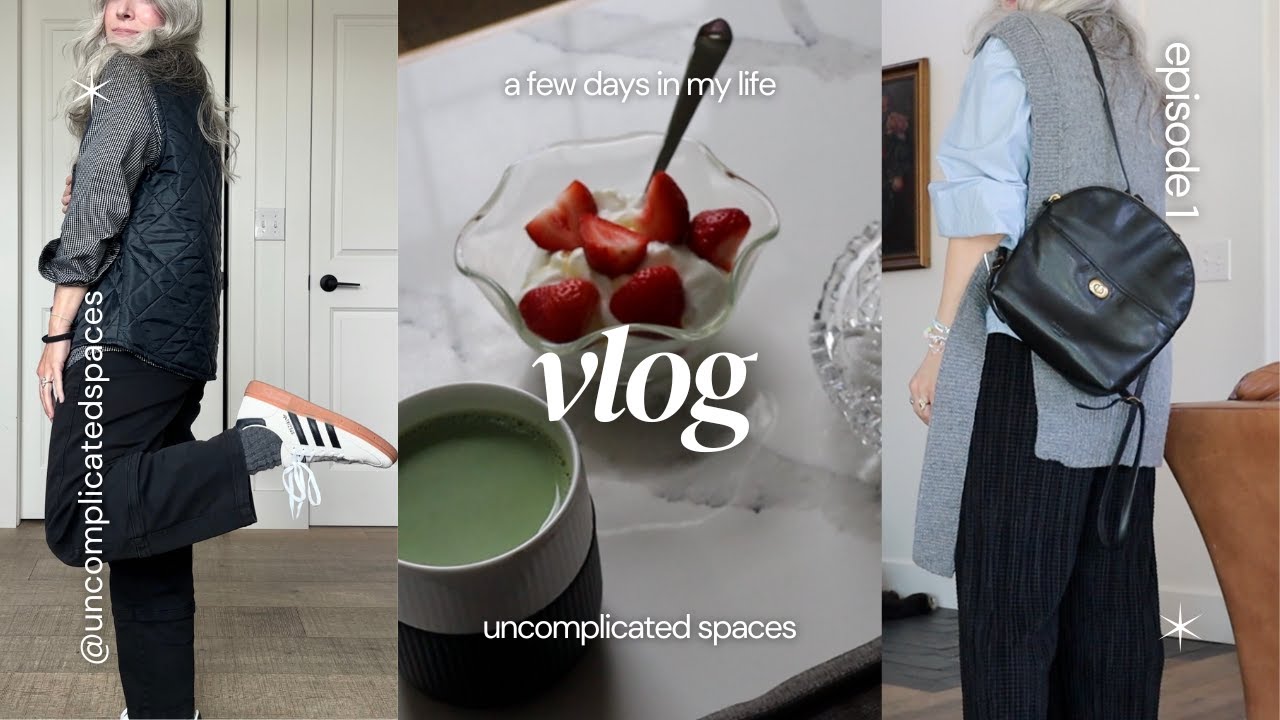 Minimalist Vlog #1 {mudroom update, new shoes, minimalist outfits, mini thrift haul, vulnerability}