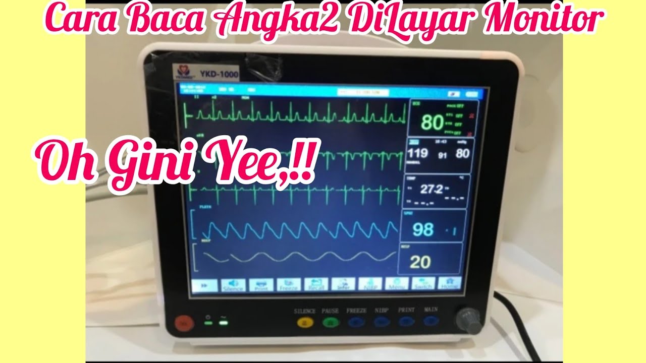 VIDIO EDUKASI, CARA Membaca Pasien Monitor Di Ruang IGD | Demo online Patient Monitor YKDMed 1000