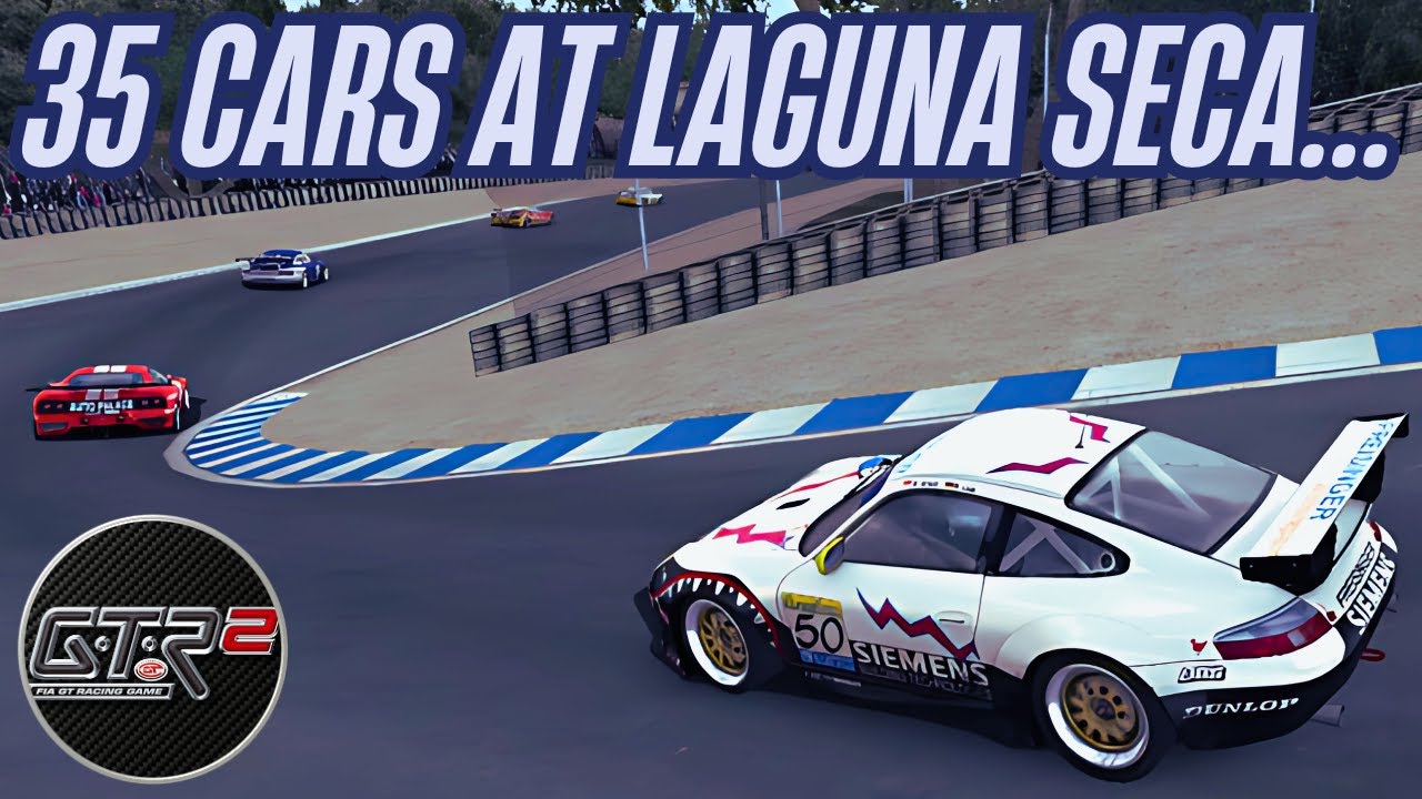 35 Cars at Laguna Seca - GTR2 VR