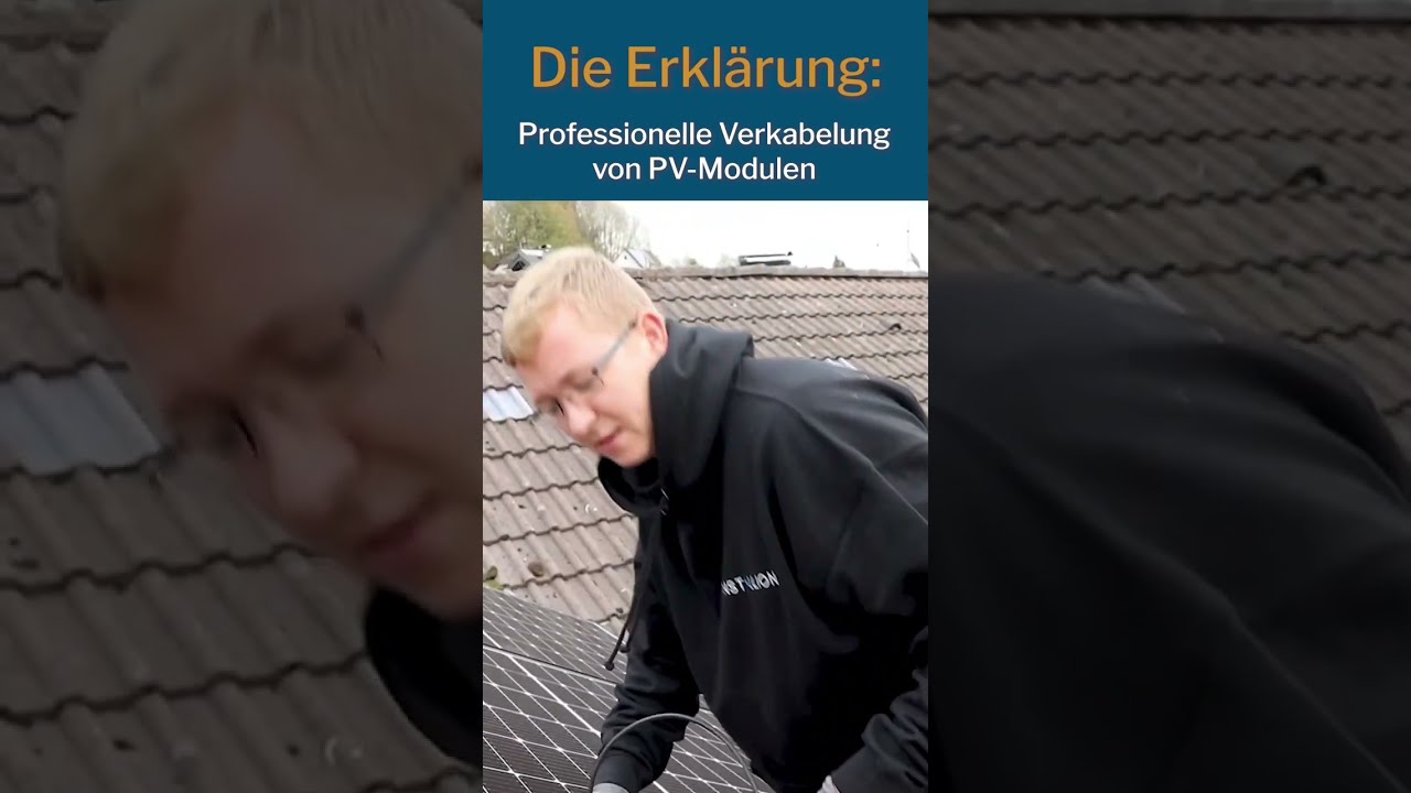 Geheimtipp bei der Verkabelung! 💡 PV-Module richtig installieren, erkl&auml;rt von Florian!