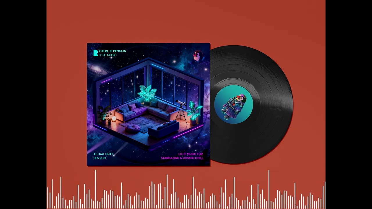 🌠Astral Drift Sessionl🚀| The Blue Penguin Lo-Fi Record | Lo-Fi Music for Stargazing & Cosmic Chill✨