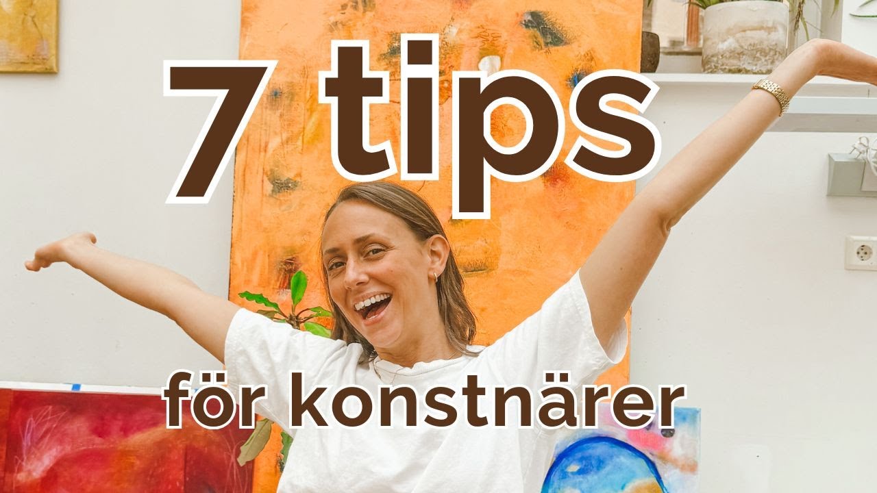 7 tips. Hur du målar klart en tavla. Måla akryl för nybörjare.