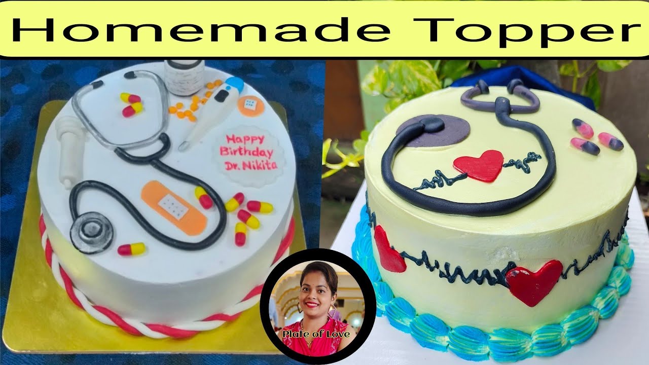 Doctor Cake without fondant and minimum cream n cost new trick || New Cake Design for Beginners