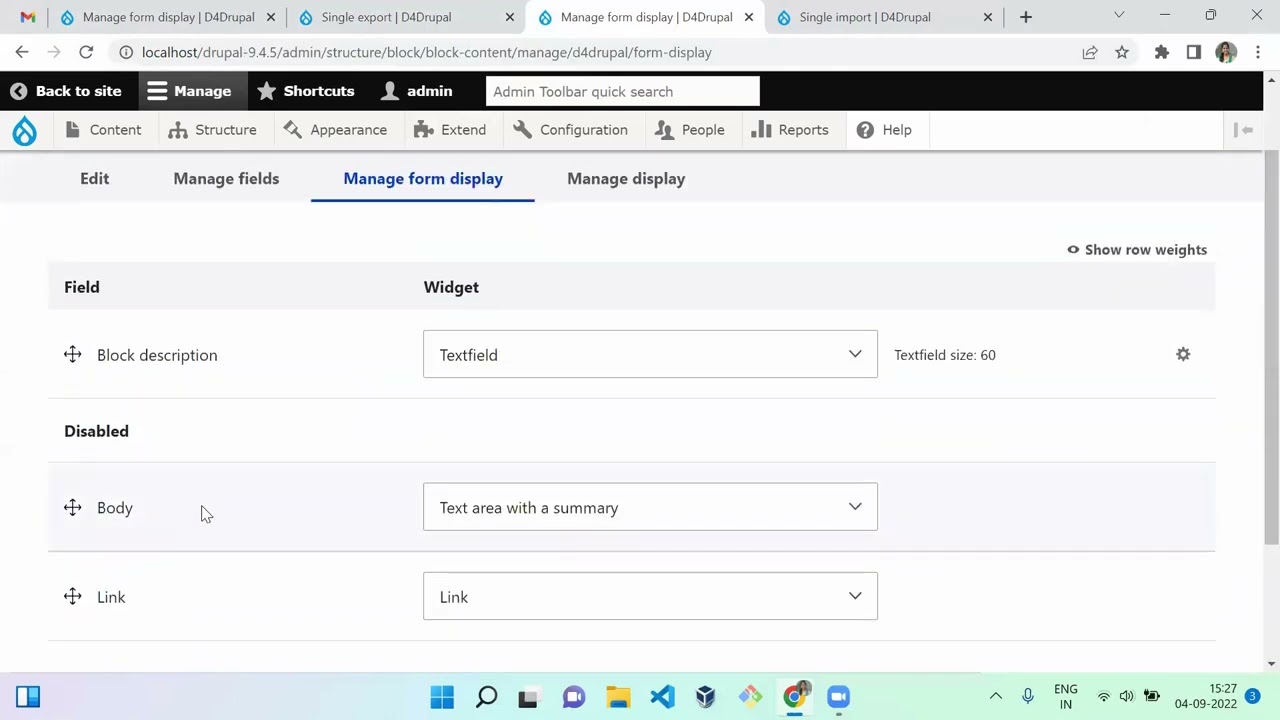 Как вручную переместить тип блока и конфигурацию макета блока в Drupal 9 | D4Drupal