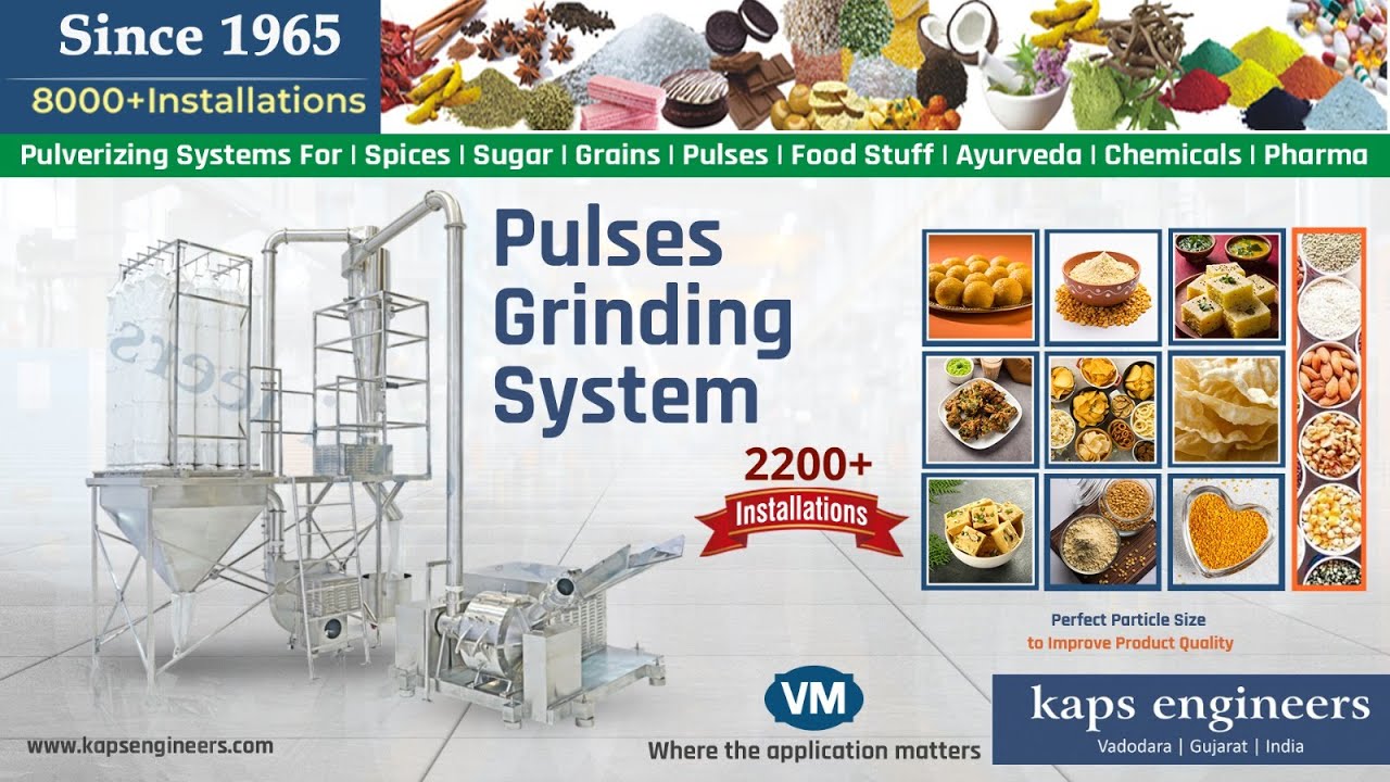 Grinding Mill | Pulses Grinding Machine | Pulses Pulverizing Mill | Pulse Mill - Kaps Engineer