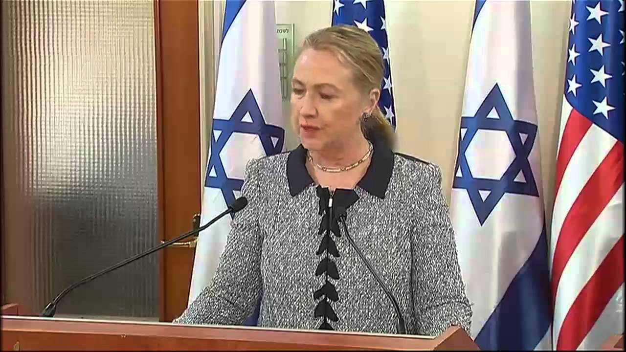 Clinton and Netanyahu joint statement on Gaza solution [Raw Video]