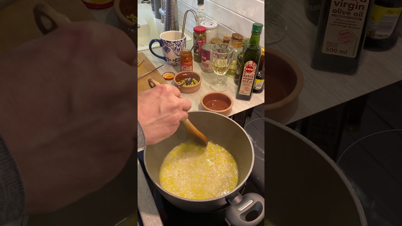 Domowy Żurek - Risotto z czerwonym pesto