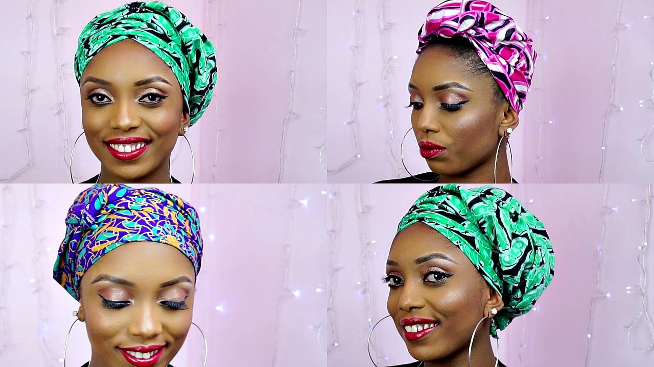 How To Tie African Ankara Head Wrap/Scarf Three Unique Styles