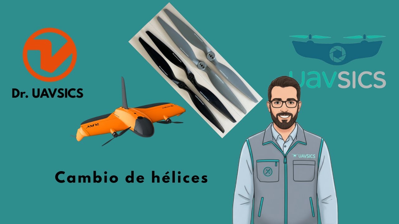 Wingtra APP Parte 5 -Pre vuelo, Cambio hélices