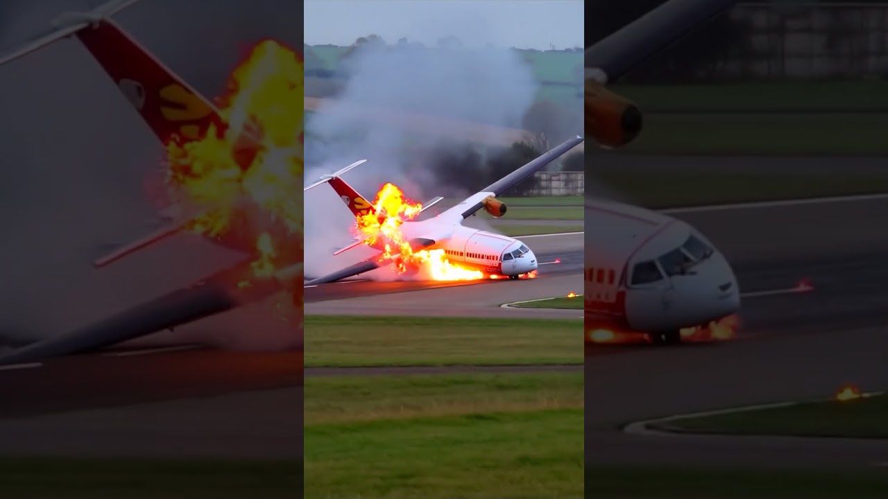 Airplane Lands Wrong and Starts Losing Control