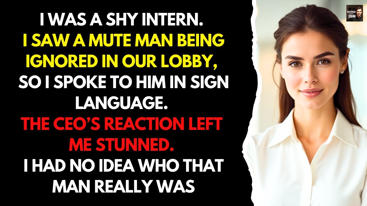 I Helped a Mute Visitor Using Sign Language —The CEO’s Reaction Left Me Stunned