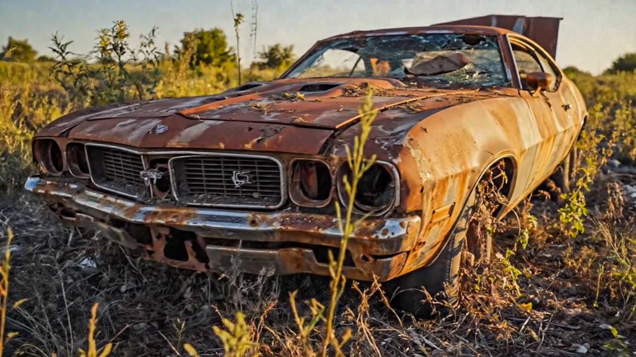 Extreme Rusted Muscle Car Restoration &ndash; 1970s Classic American  Brought Back to Life