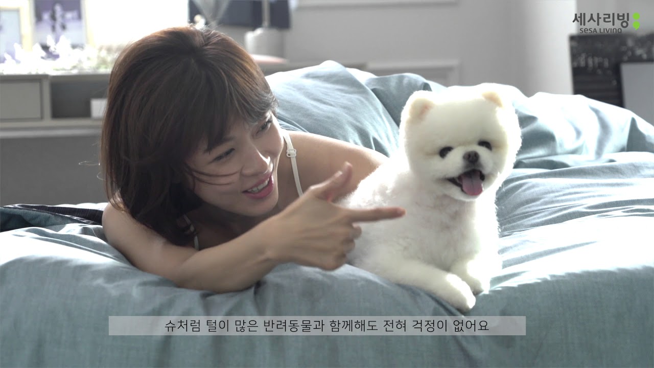 세사리빙 하지원_반려견 슈와 함께!