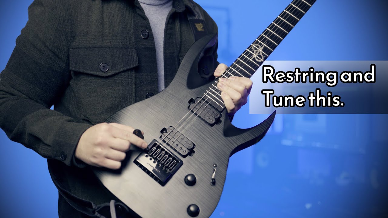 How to Restring and Tune an Evertune Bridge Guitar | Solar A1.6