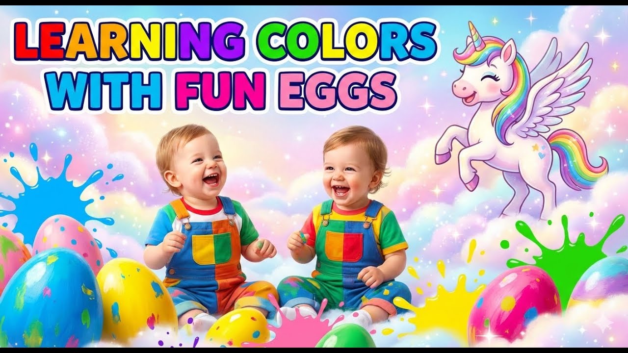 Изучаем цвета с помощью забавных яиц 🥚🌈 | Обучающее видео для малышей и детей