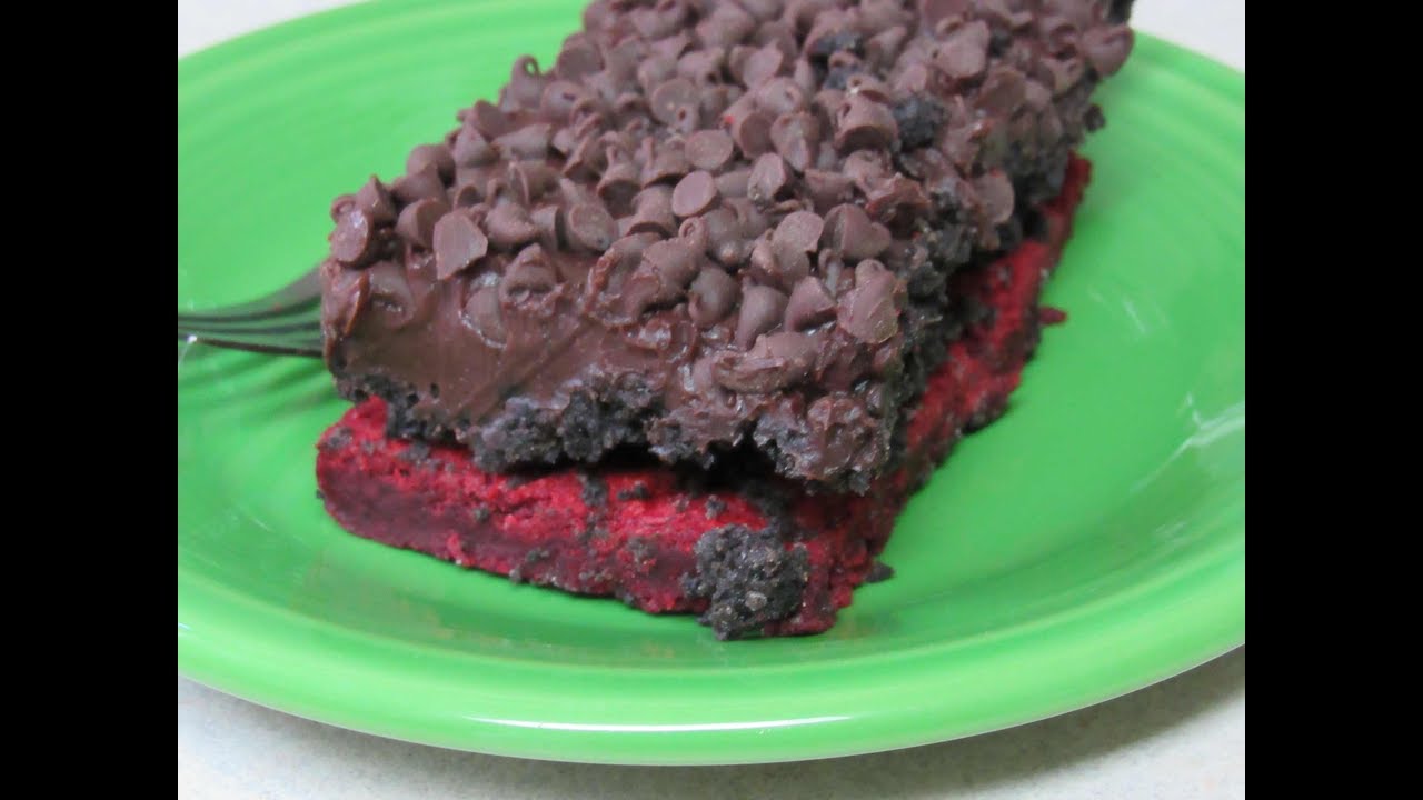 Red Velvet Oreo Truffle Brownies