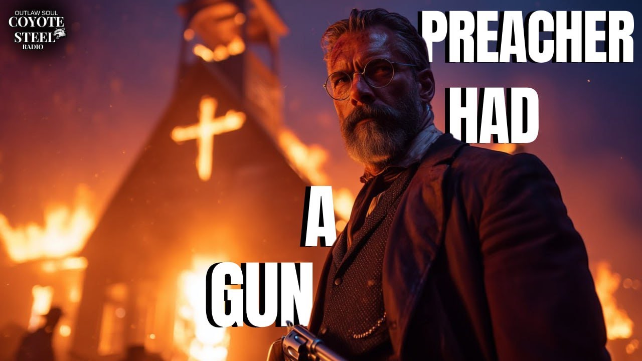 Preacher Had a Gun - Outlaw Country Rock - He Walked in with Fire Behind His Eyes