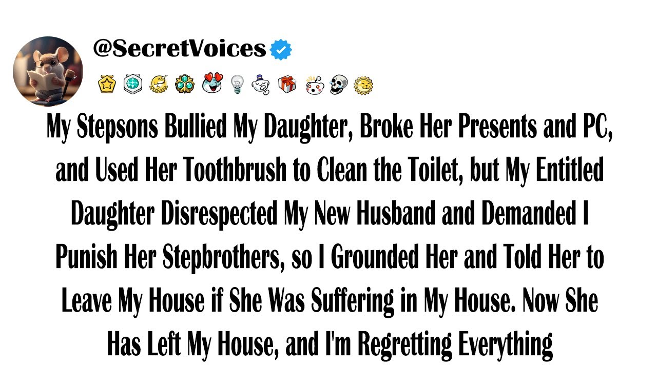 My Stepsons Bullied My Daughter, Broke Her Presents and PC, and Used Her Toothbrush to Clean the ...
