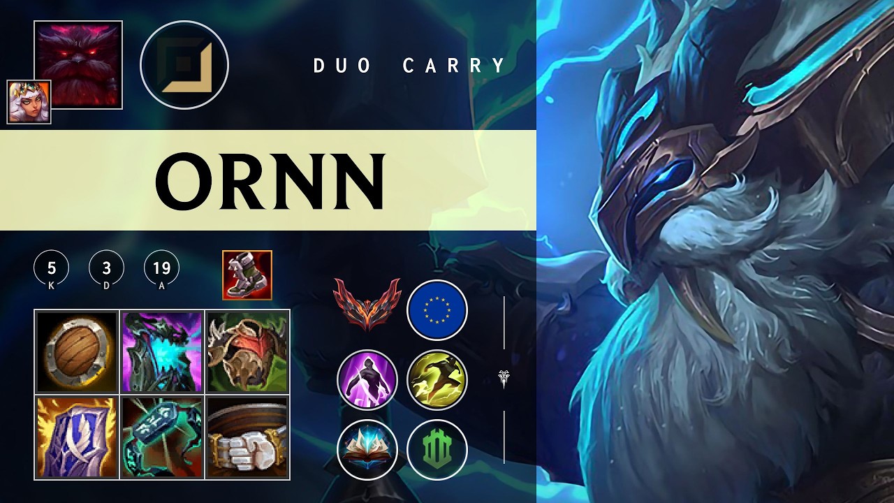 Ornn Carry vs Jhin - EUW Grandmaster Patch 26.05