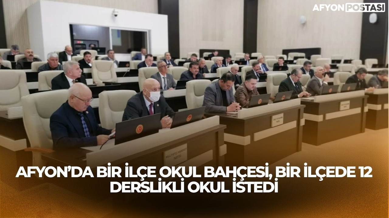 Afyon’da bir ilçe okul bahçesi, bir ilçede 12 derslikli okul istedi