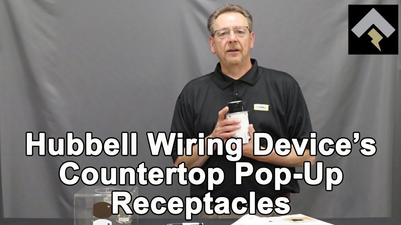 Hubbell Wiring Device’s Countertop Pop-Up Receptacles Features