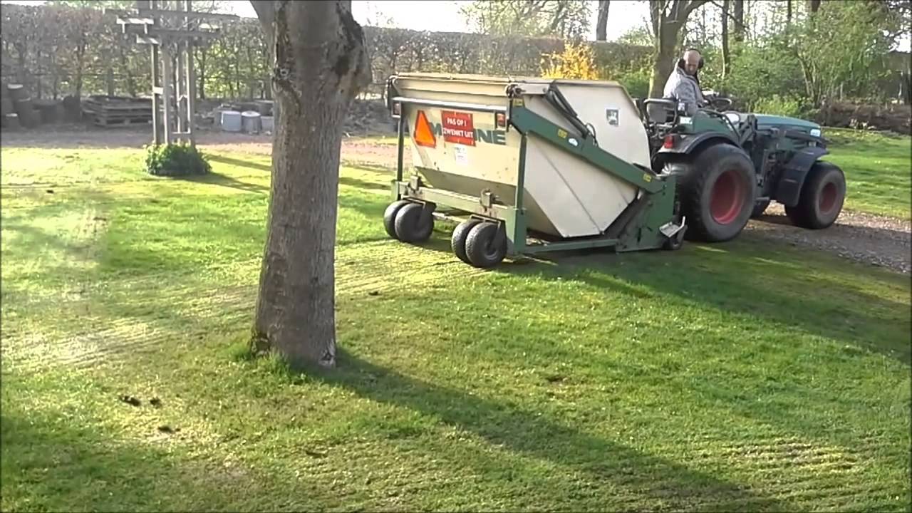 Verticuteren + Vegen in 1 werkgang