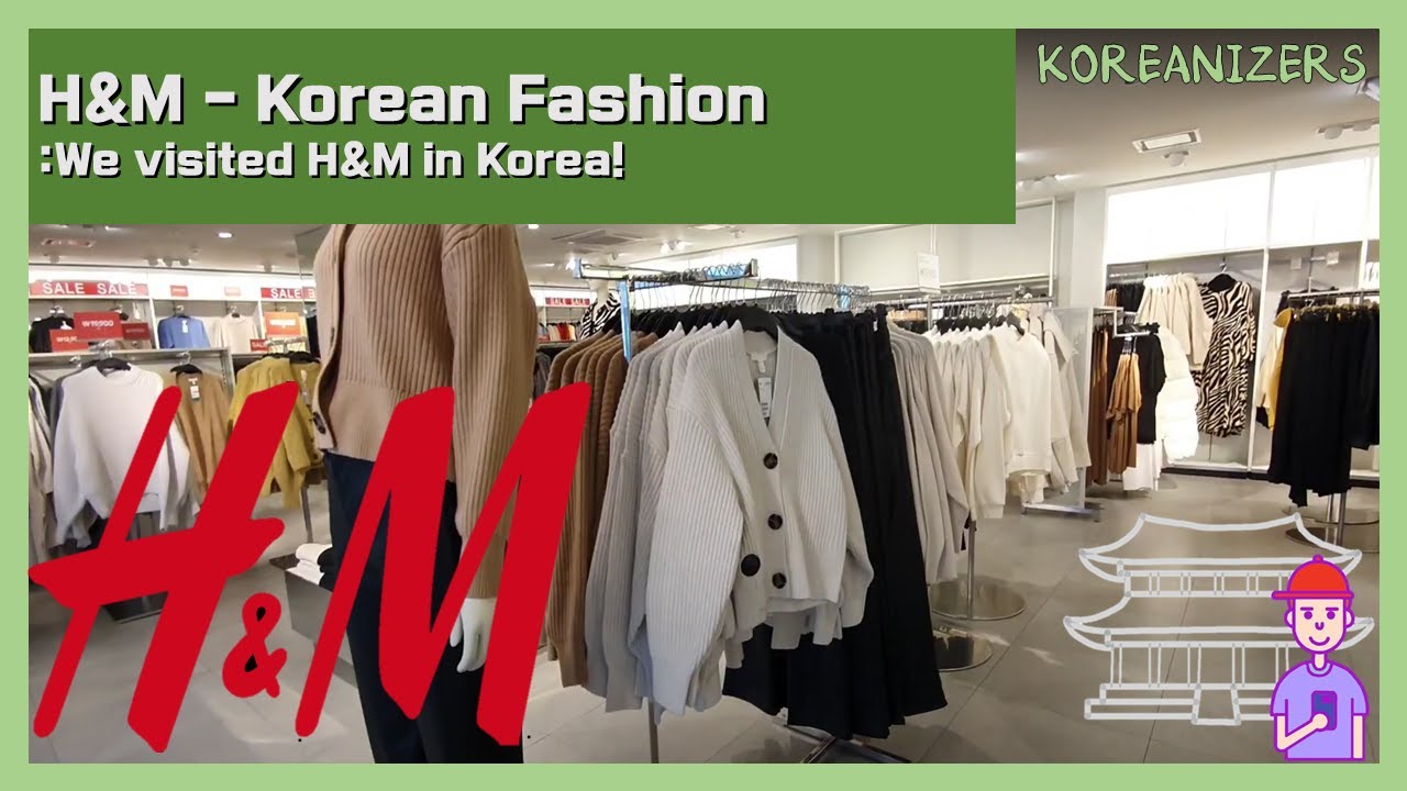 H&M - Korean fashion : We visited H&M in Korea! (Korean clothes, fashion, sweater, pants, jacket)