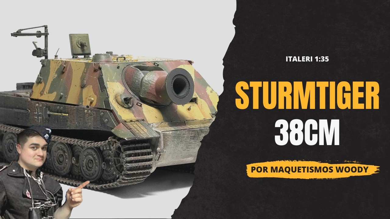 PINTANDO EL STURMTIGER 38cm DE ITALERI