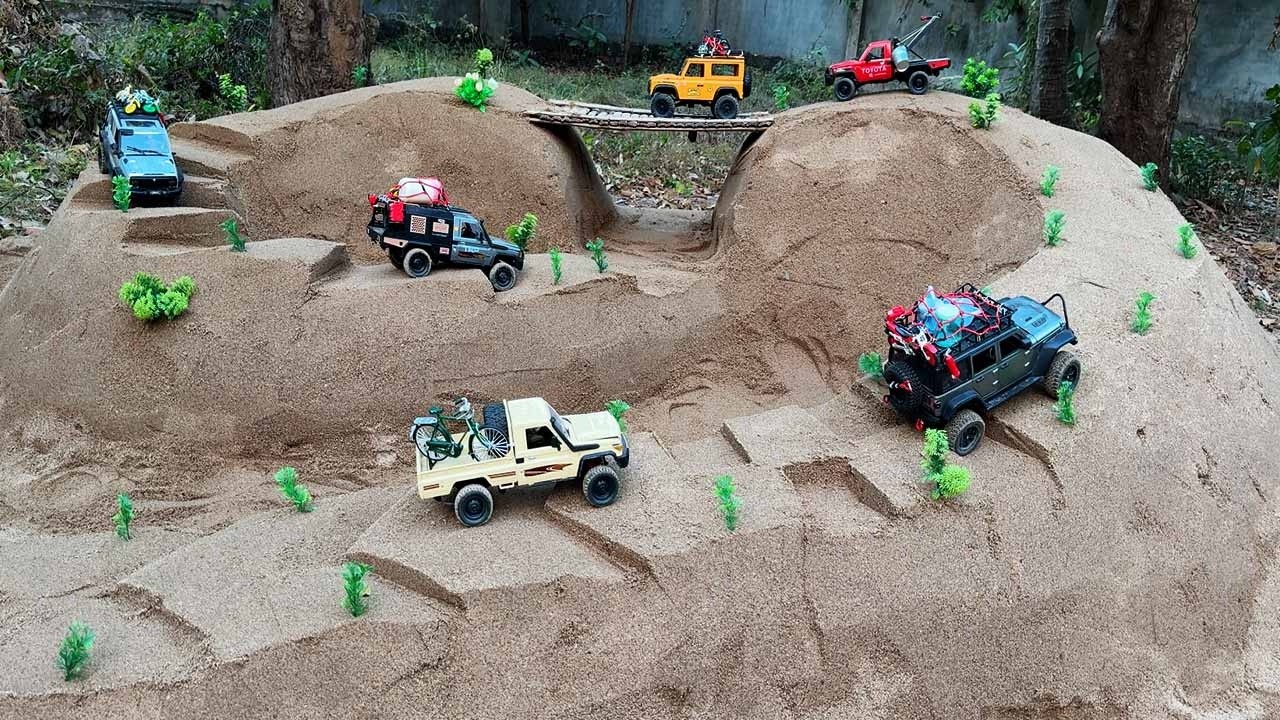 Amazing Extreme RC Off Road Adventure & Crossing Bamboo Bridges 🏔️🚙
