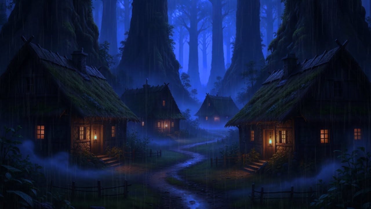 Constant Heavy Rain Sounds for Deep Sleep – Peaceful Ambience for Sleeping