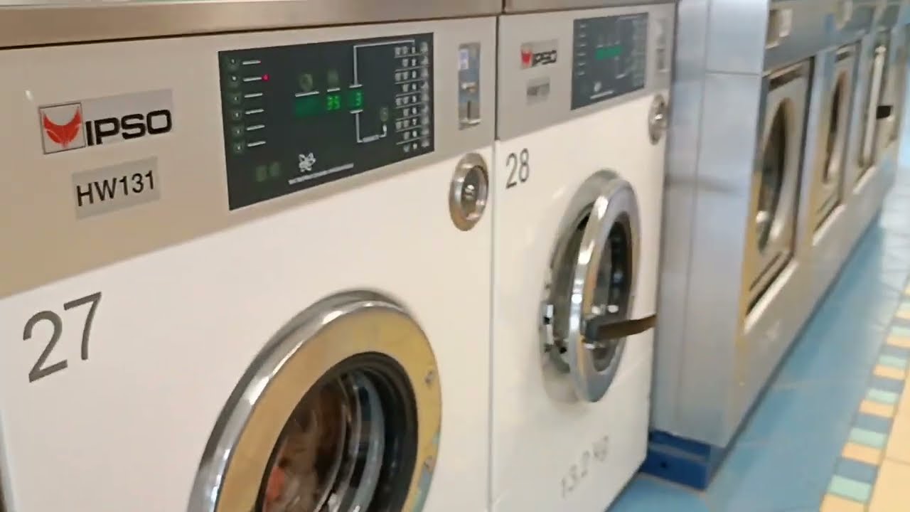 Ipso HW64 microprocessor controlled commercial washer - High water level rinse